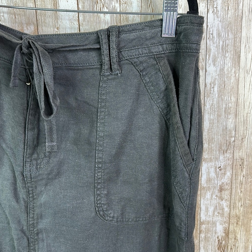 AE Dreamy Drape Linen-Blend Low-Rise Maxi Skirt NWT size 16 - Picture 8 of 11